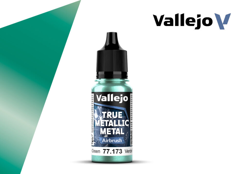 Vallejo True Metallic Metal Airbrush - Beetle Green (18ml)