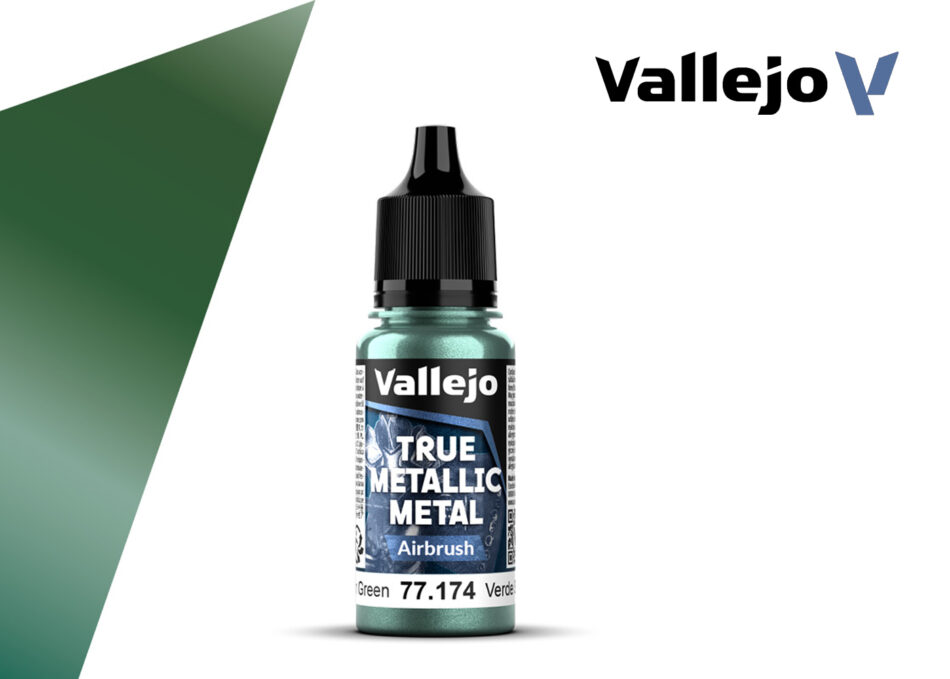 Vallejo True Metallic Metal Airbrush - Dusken Green (18ml)