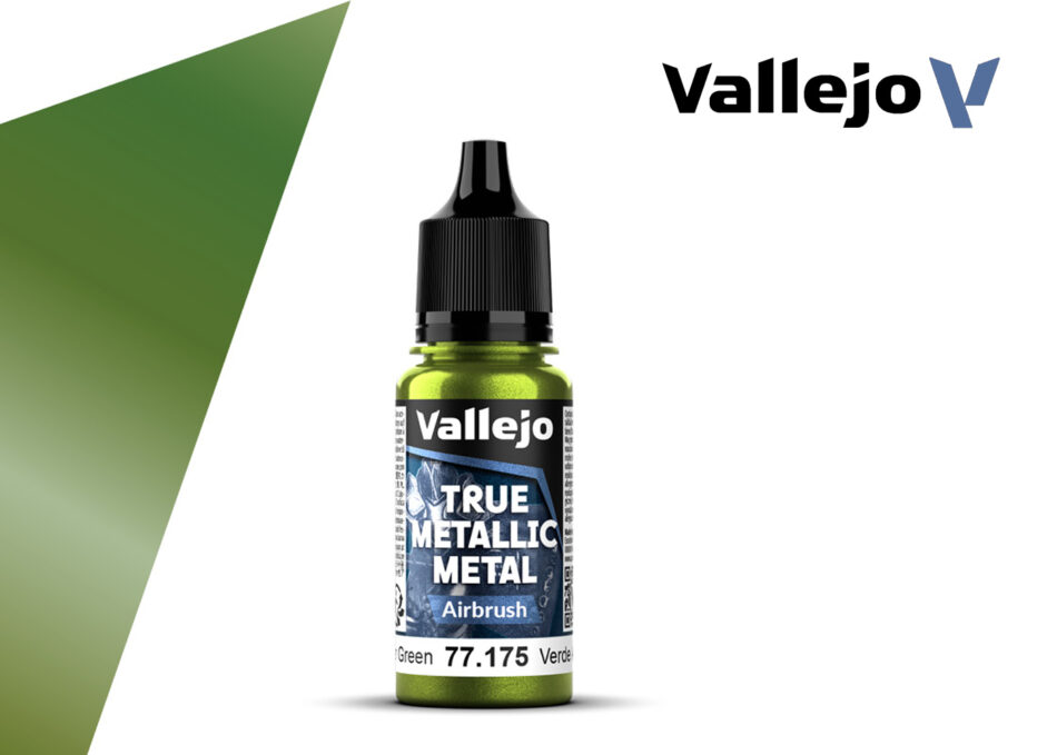 Vallejo True Metallic Metal Airbrush - Amber Green (18ml)