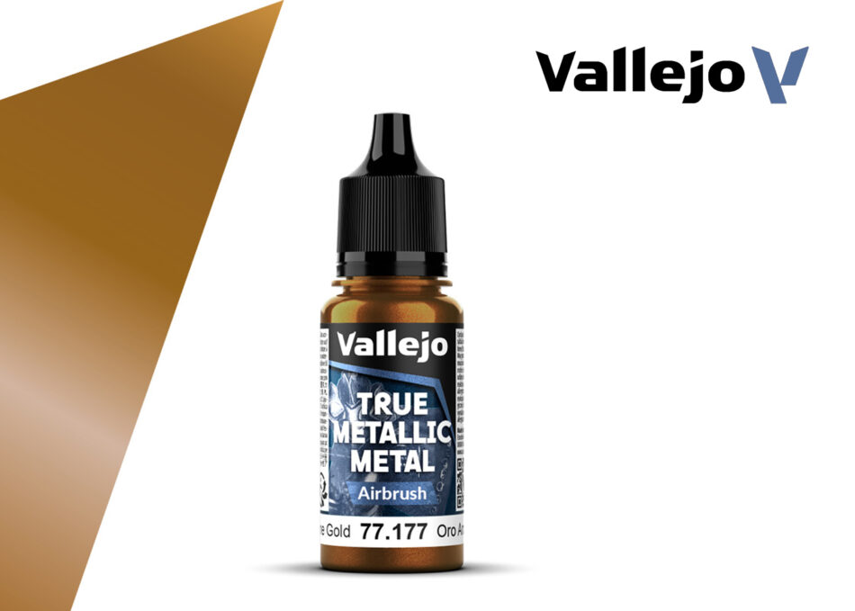 Vallejo True Metallic Metal Airbrush - Arcane Gold (18ml)
