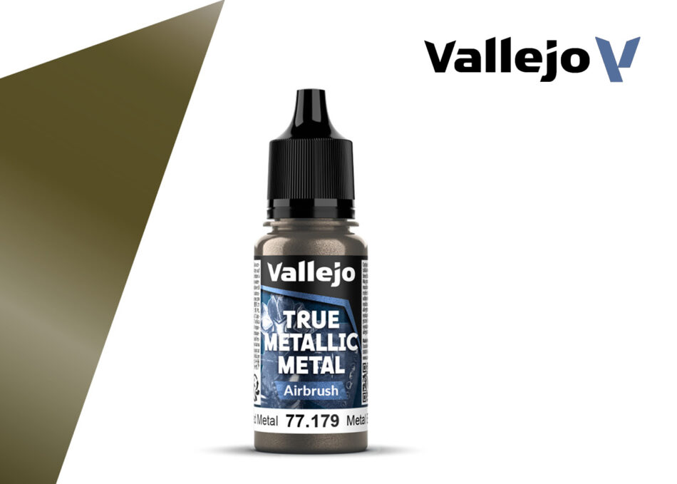 Vallejo True Metallic Metal Airbrush - Aged Metal (18ml)