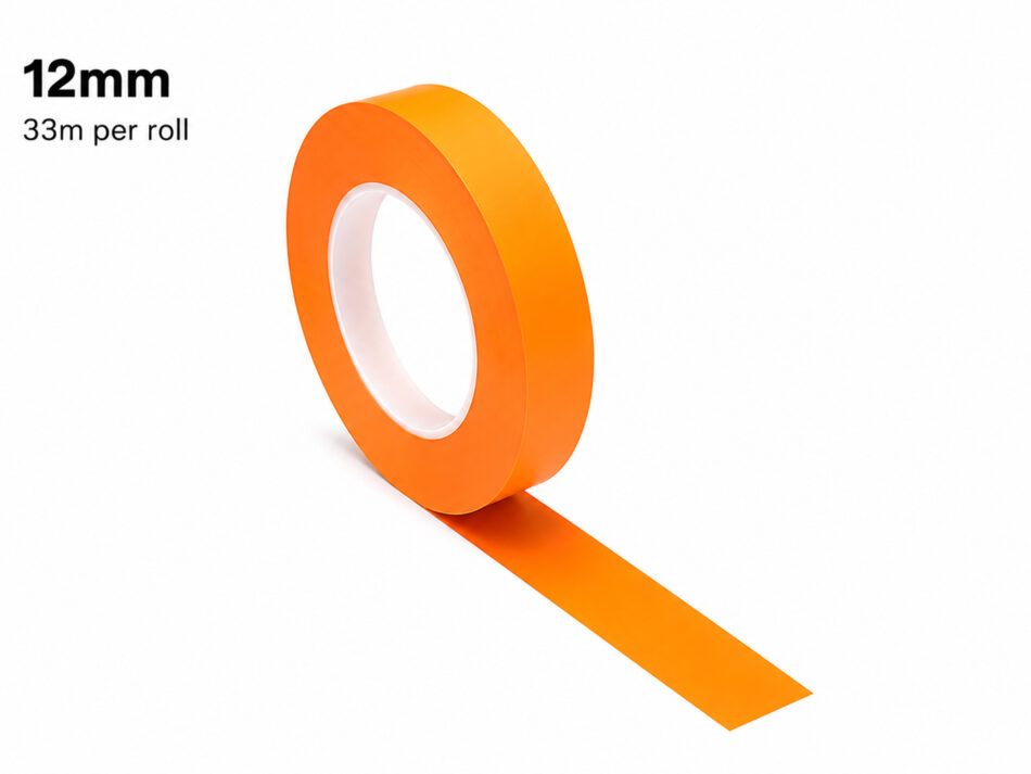 T Euro Translucent Orange Fine Tape (12mm x 33m)