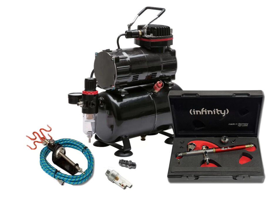 TC-80T Airbrushing Kit with Harder & Steenbeck Infinity CRplus 2024 Solo Airbrush