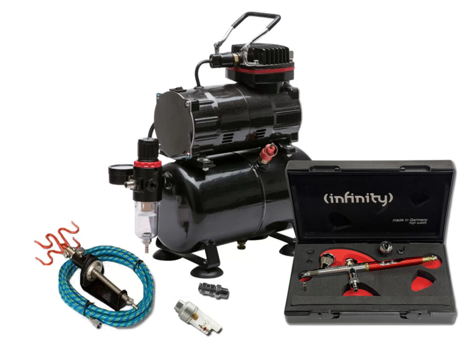 TC-80T Airbrushing Kit with Harder & Steenbeck Infinity CRplus 2024 Solo Airbrush