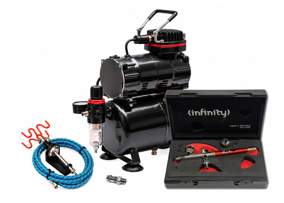 TC-80T Airbrushing Kit with Harder & Steenbeck Infinity CRplus 2024 Solo Airbrush