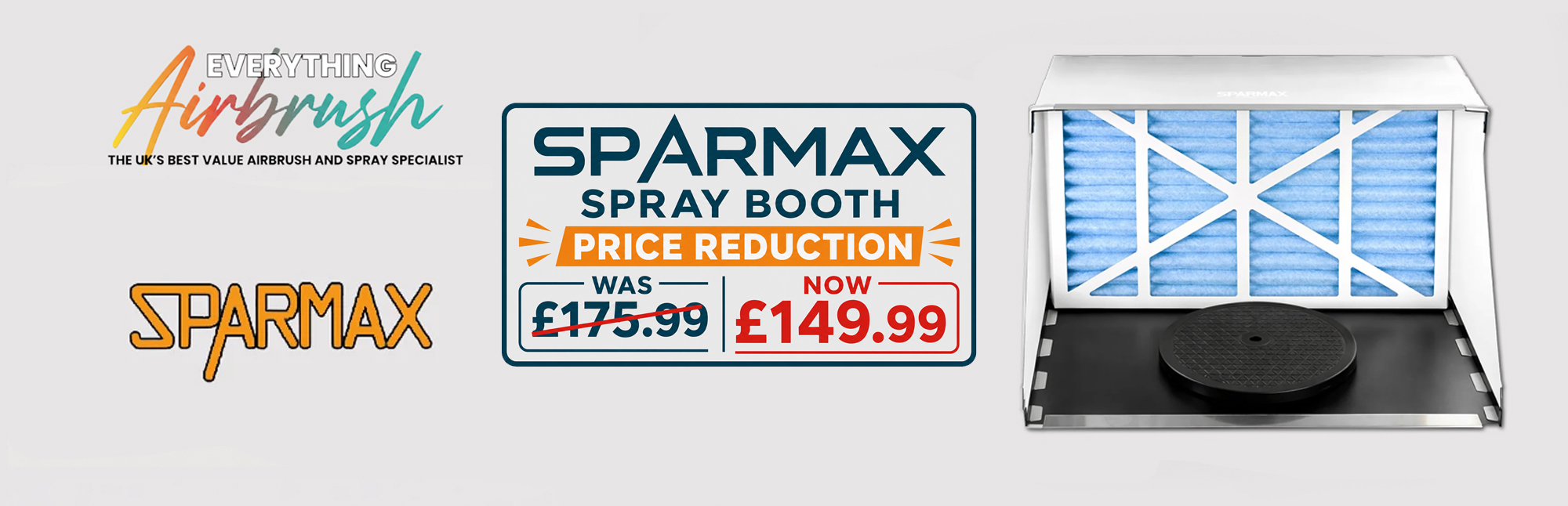 SPARMAX SB-88 SPRAY BOOTH - PRICE REDUCTION