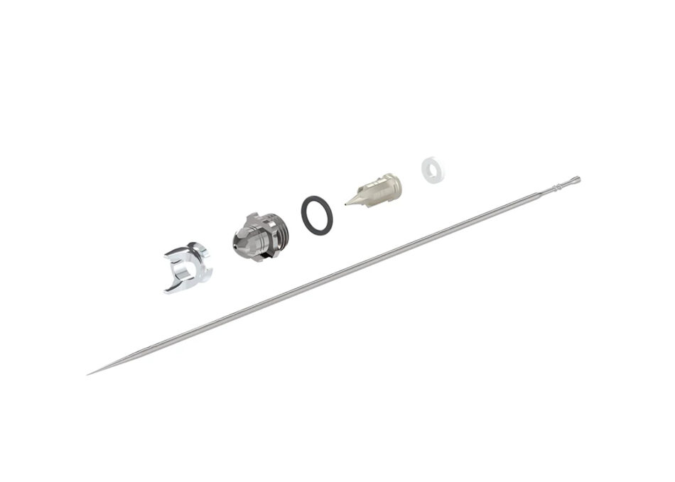 Harder & Steenbeck - 0.25mm UberDetail Nozzle Set with Titanuim Nozzle & Stainless Steel SuperFine Air Cap