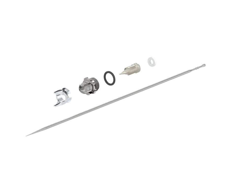 Harder & Steenbeck - 0.25mm UberDetail Nozzle Set with Titanuim Nozzle & Stainless Steel SuperFine Air Cap