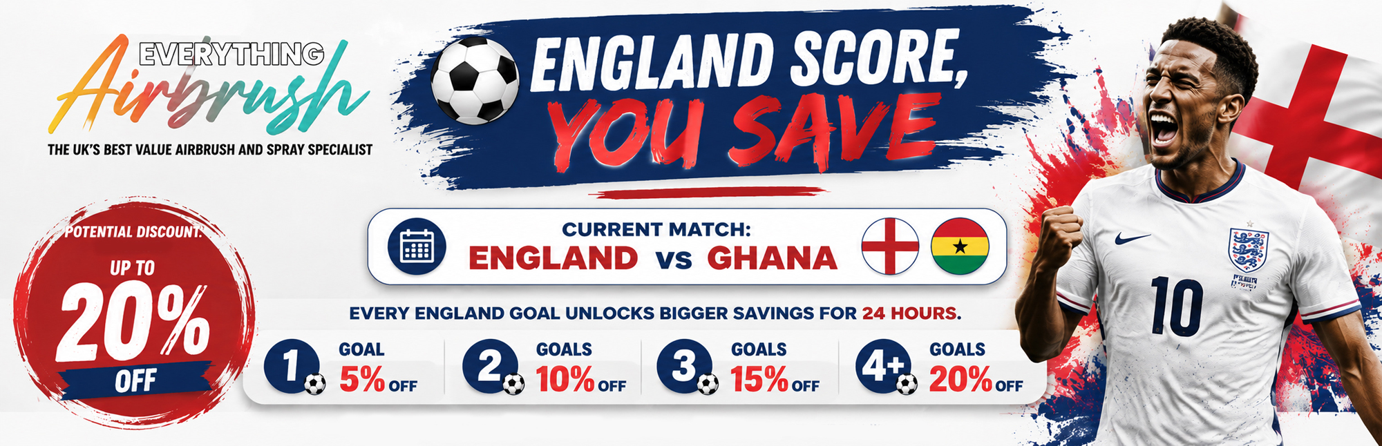 England Score and You Save....