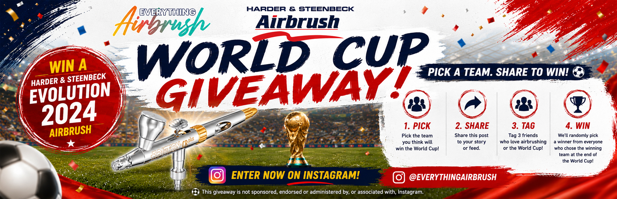 🏆 World Cup Giveaway - Win a Harder & Steenbeck Evolution 2024 Airbrush