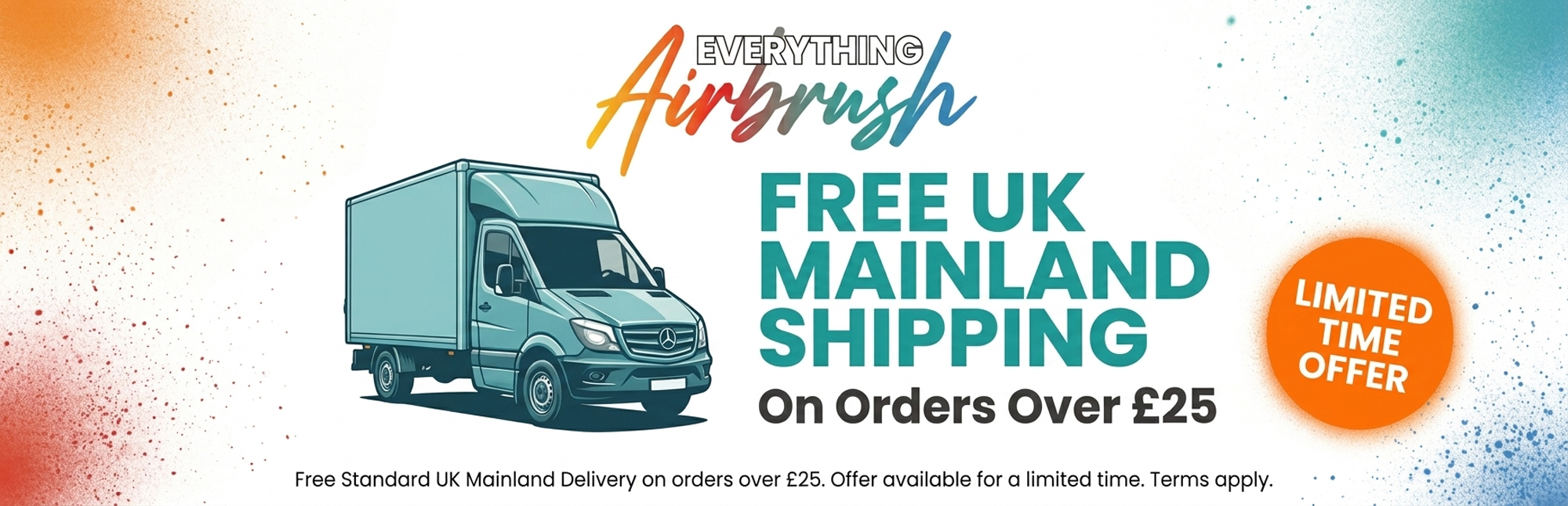 Free UK Mainland Shipping  On Orders Over £25