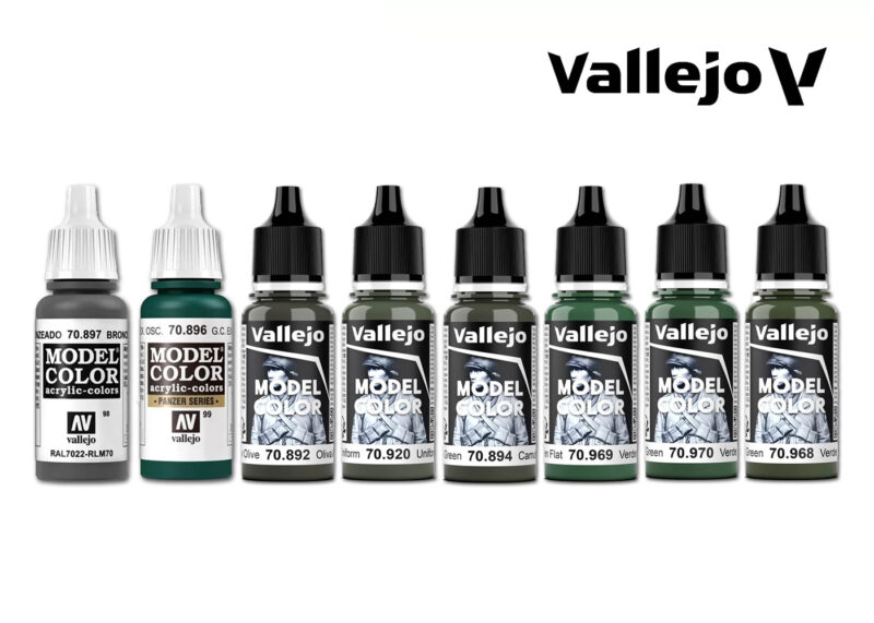 Vallejo Model Color Forest and Camouflage Greens Bundle