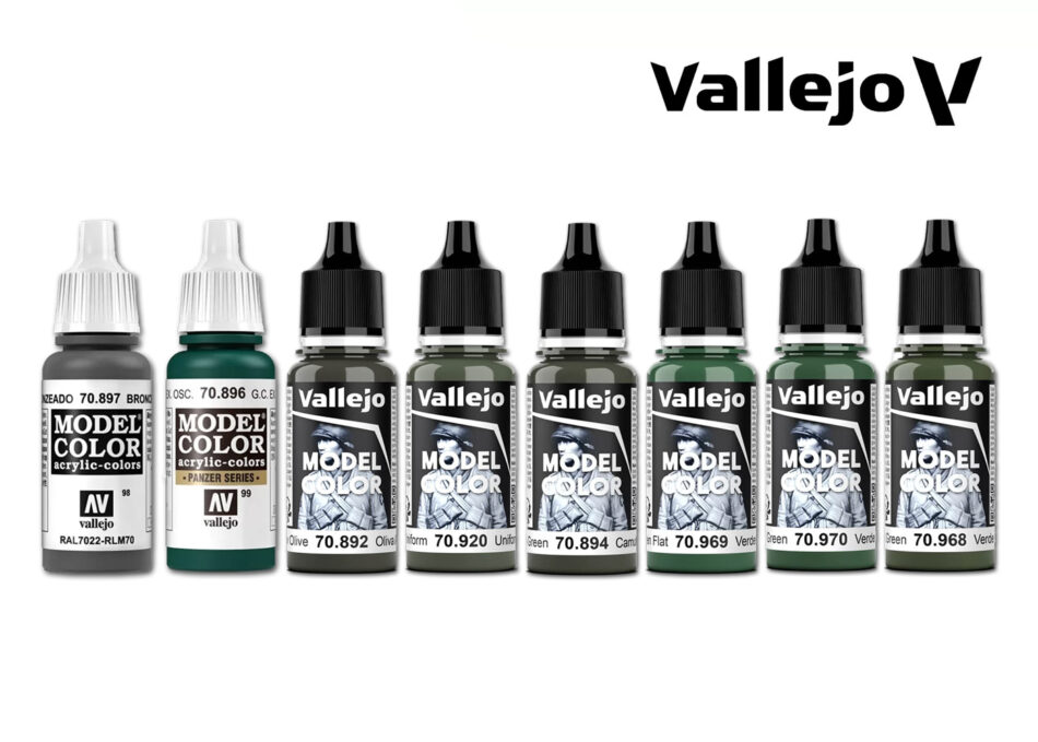 Vallejo Model Color Forest and Camouflage Greens Bundle