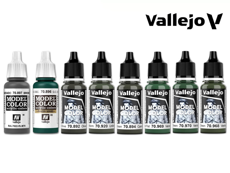 Vallejo Model Color Forest and Camouflage Greens Bundle