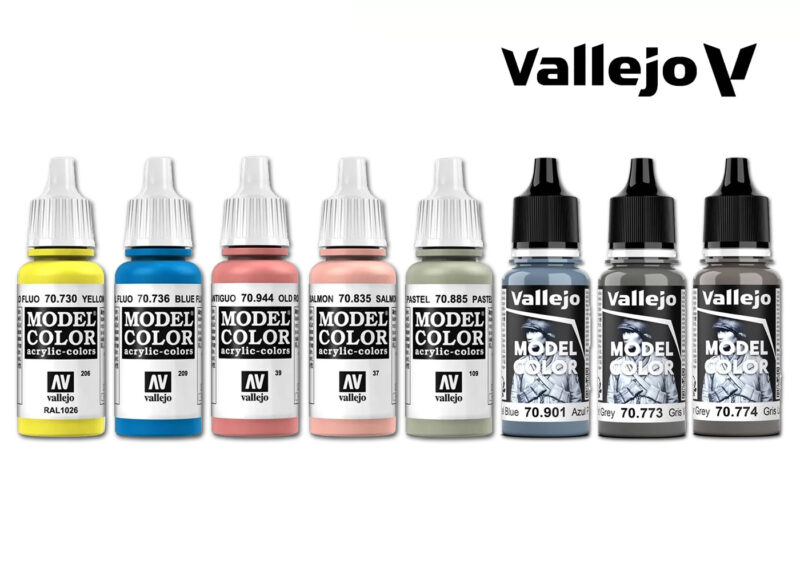 Vallejo Model Color Pastel and Fluorescent Colours Bundle