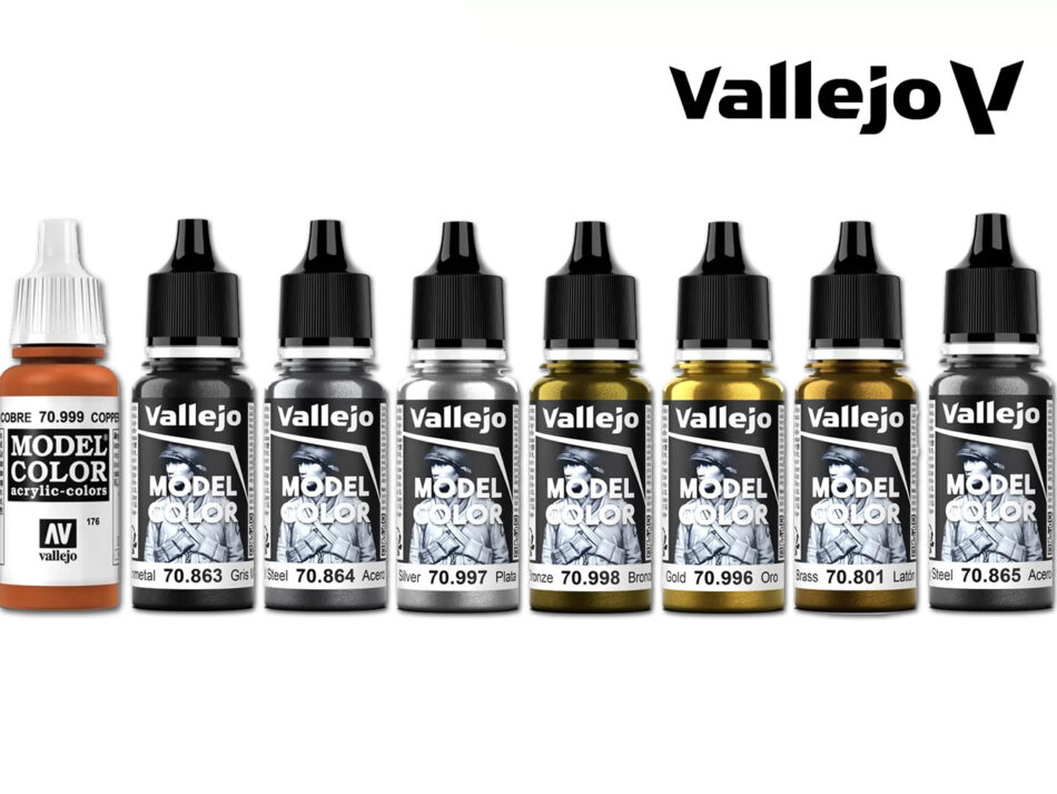 Vallejo Model Color Essential Metallic Colours Bundle