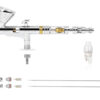 AirGoo AG-A1 Gear airbrush with included accessories and needle nozzle sets