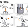 How to use the AirGoo cordless airbrush kit with rechargeable portable compressor