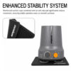 Airgoo vortex paint mixer with suction cup feet and anti-slip stability pad