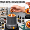 Airgoo vortex mixer with adjustable bottle holder for airbrush, miniature and model paint bottles