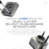 Dual-layer noise and vibration reduction on the Gaahleri Voortex Automatic Paint Mixer