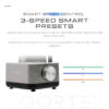 Three-speed control on the Gaahleri Voortex Automatic Paint Mixer