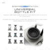 Universal bottle holder on the Gaahleri Voortex Automatic Paint Mixer fits hobby paint bottles