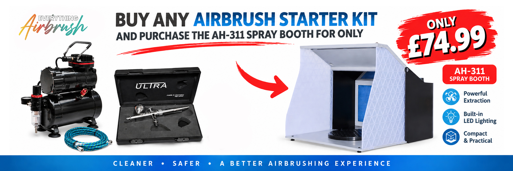Upgrade Your Airbrush Setup – Spray Booth Only £74.99! 🎨💨